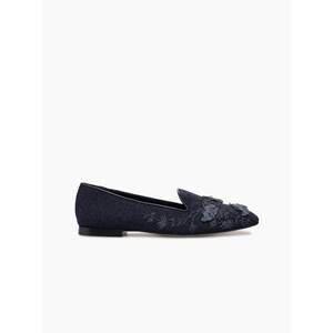 NEW ARTEANA women's flora smoking slipper in navy